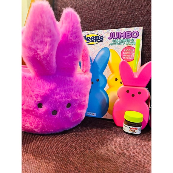 Peeps Pink Easter basket Bundle - Picture 2 of 4